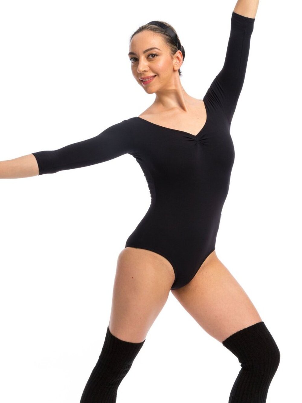 Ballet Beautiful Classic Half-Sleeve Leotard